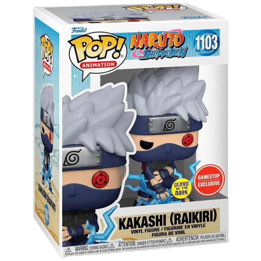 Funko Pop! Naruto Shippuden #1103 - Kakashi (Raikiri) GITD GameStop Exclusive