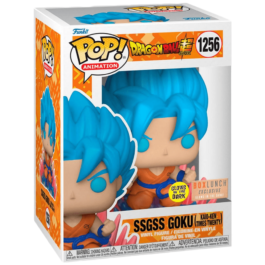 Funko Pop! Dragonball Super #1256 – SSGSS Goku (Kaio-Ken Times Twenty) GITD BoxLunch Exclusive