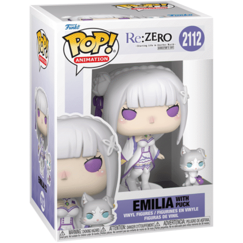 Funko Pop! Re:ZERO − Starting Life in Another World #2112 - Emilia with Puck