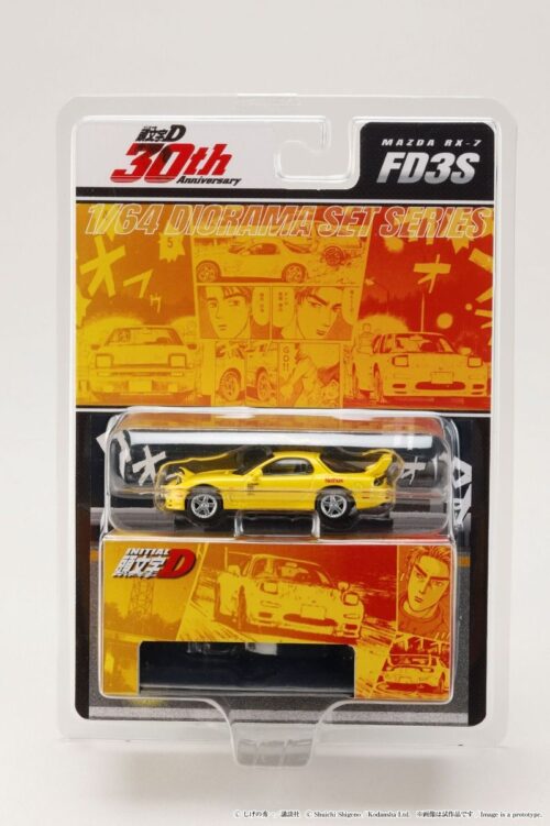 Hobby JAPAN 1:64 Diecast Model Car - INITIAL D - MAZDA RX-7 (FD3S) RedSuns