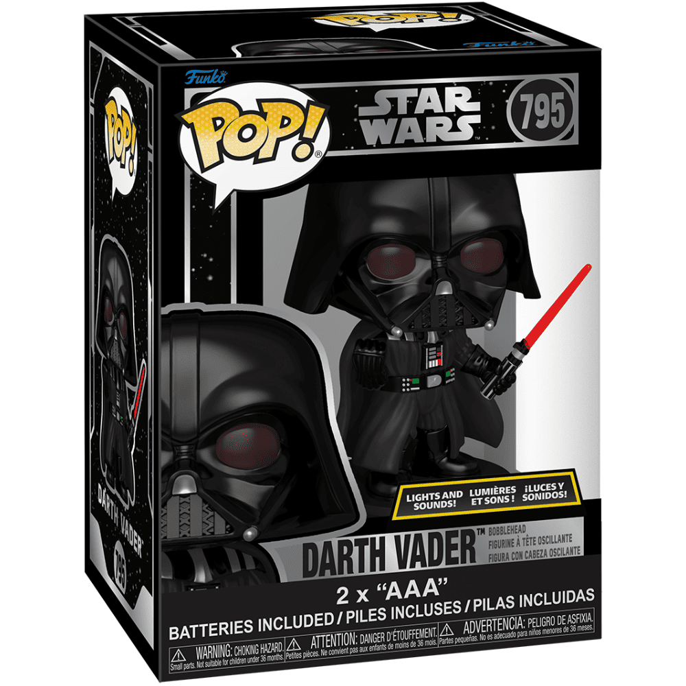 Funko Pop! Star Wars #795 - Darth Vader with Lightsaber Lights and Sounds