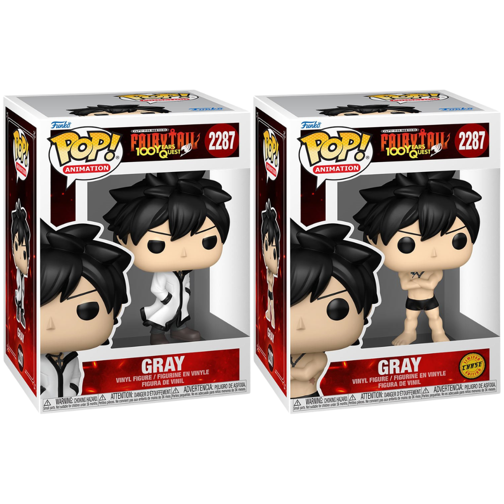 Funko Pop! Fairy Tail 100 Years Quest #2287 - Gray Chase Bundle